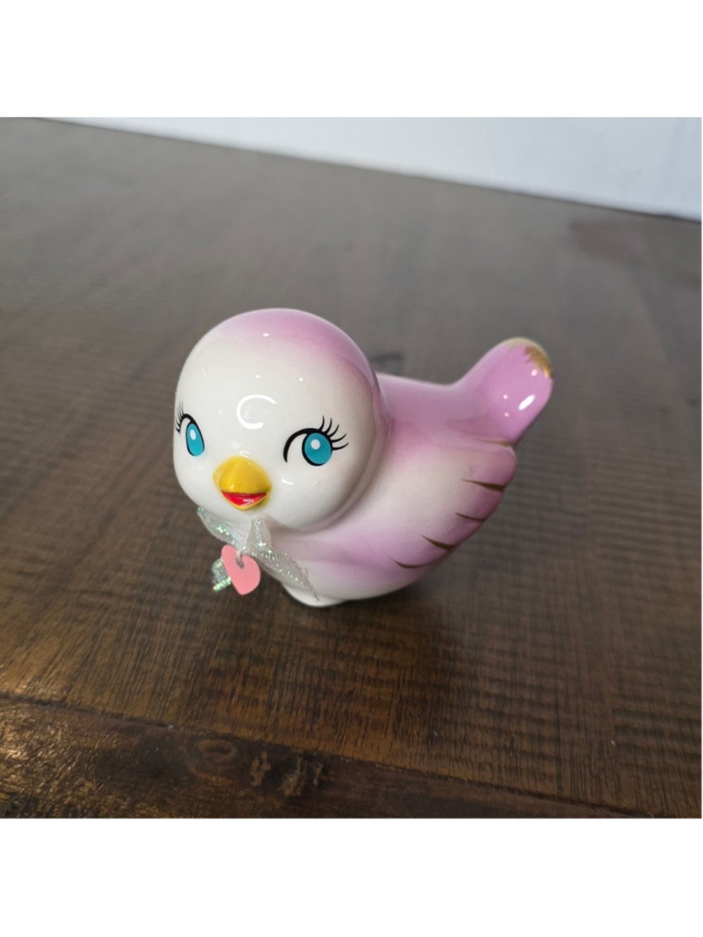 Spritz Pink Ceramic Love Bird “Looking Up” 2023 Valentine’s Vintage Retro Style